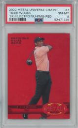 2022 Metal Universe Champions Tiger Woods 1997-98 Retro/Red Precious Metal Gems/#RMU-7【24/100】【PSA8】