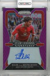 2020-21 Panini Prizm Premier League Ruud van Nistelrooy Club Legends Signatures Purple #13 Auto【55/99】 Manchester United