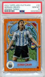 2023 Topps Argentina Fileteado Hernan Crespo Orange #42【10/25】【PSA10】