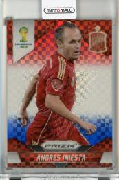 2014 Panini Prizm World Cup Andres Iniesta Red White and Blue #177