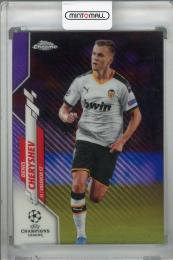 2019-20 Topps Chrome UEFA Champions League Valencia CF Denis Cheryshev Base Purple Carbon Fiber(パラレル版)