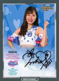 2021 BBM チアリーダー Dancing Heroine-華- 中日 MIRAI 直筆サインカード 86/90