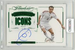 2015-16 Panini Flawless Xavi Hernandez International Icons Signatures Emerald Parallel(ON CARD)【2/5】 Spain