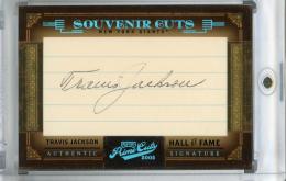 2005 Playoff Prime Cuts New York Giants Travis Jackson Souvenir Cuts 42/50