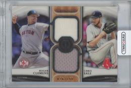 2018 TOPPS Tribute Dual Player Relics / CHRIS SALE & ROGER CLEMENS(Boston Red Sox) 【026/150】