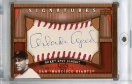 2005 Upper Deck Sweet Spot Classic San Francisco Giants Orlando Cepeda Signatures