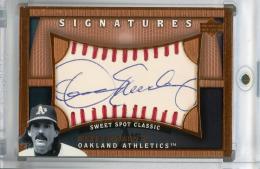 2005 Upper Deck Sweet Spot Classic Oakland Athletics Dennis Eckersley Signatures