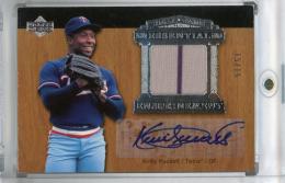 ※状態難 2005 Upper Deck Hall of Fame Minnesota Twins Kirby Puckett Essential Enshrinement Autograph-Material Silver (Lastナンバー!) 15/15