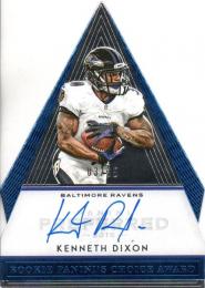 2016 PANINI Preferred Kenneth Dixon Die-Cut Autograph 03/35