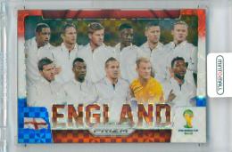 2014 Panini Prizm FIFA World Cup Brazil England #13 Team Photo Red, White and Blue Prizms Parallel
