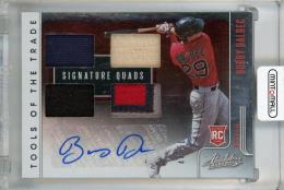 2021 Panini Absolute Bobby Dalbec  Rookie Tools of the Trade Signature Quads #16 Auto RC【44/50】 Boston Red Sox