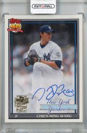 2021 Topps Archives Chien-Ming Wang Fan Favorites Autographs #FFACM ※裏面白かけあり New York Yankees