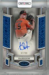 2024 Topps Tier One Kyle Harrison  Break Out Autographs Blue Foil #BOA-KH 【67/99】 San Francisco Giants