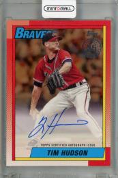 2025 Topps Series 2 Tim Hudson 1990 Topps Baseball Autographs Gold #90B2-TH【24/50】 Atlanta Braves