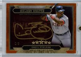 2020 Topps Five Star  Cecil Fielder Golden Graphs Orange Auto #GGCFI 1/5