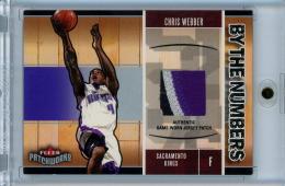 2003-04 Fleer Patchworks  Chris Webber By The Numbers Jerseys Patches #CW ※白かけあり 079/100