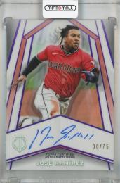 2026 Topps Tribute Jose Ramirez Pillars of the Game Autographs Purple #PTGA-JR 【30/75】 Cleveland Guardians