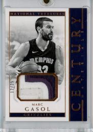 2017-18 Panini National Treasures  Marc Gasol Century Materials Bronze #73 12/25