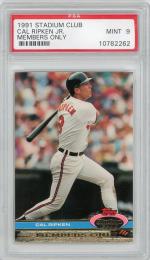 1991 Stadium Club Cal Ripken Jr. Members Only 【PSA 9】《MINT》 Baltimore Orioles