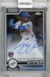 2026 Topps Chrome Justin Dean Chrome Rookie Autographs #RA-JDE RC Los Angeles Dodgers