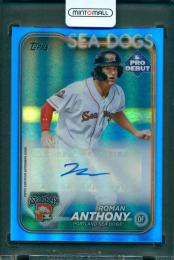 2024 TOPPS Pro Debut Roman Anthony Base Autograph Blue【29/150】 Portland Sea Dogs
