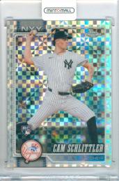 2026 Topps Chrome Cam Schlittler #262 Base Prism Refractor Parallel Yankees