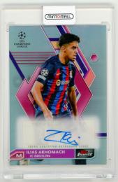 2022-23 Topps Finest UEFA Club Competitions Ilias Akhomach Autographs【A-IA】 FC Barcelona