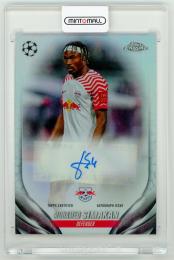 2023-24 Topps Chrome UEFA Club Competitions Mohamed Simakan Autographs【CA-MS】 RB Leipzig