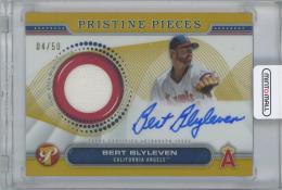 2024 TOPPS Pristine Pristine Pieces Autograph Relics Gold Refractors / BERT BLYLEVEN(California Angels) 【04/50】