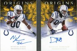 2018 Panini Origins	Daurice Fountain / Nyheim Hines	Dual Autographs	3/5