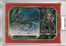 2023 Panini Select WWE  Shotzi Rinside Action Signatures Autograph Red Prizm 2/60