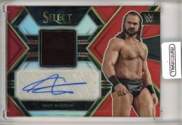 2023 Panini Select WWE  Drew Mcintyre Autographed Memorabilia Red Prizm 40/49
