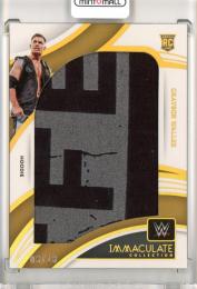 2022 Panini Immaculate Collection WWE  Grayson Waller Jumbo Memorabilia  Hoodie RC 6/18