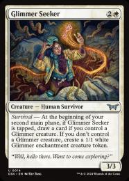 【DSK】【ENG】【Foil】〈014-U-W〉《光霊の探求者/Glimmer Seeker》