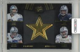 2015 BLACK GOLD FOOTBALL Tony Romo / Jason Witten / Joseph Randle/ Dez Bryant 【32/149】 Dallas Cowboys