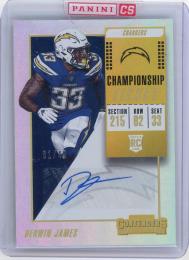 2018 Panini Contenders Derwin James Ticket Rookie Auto【1/49】 Los Angeles Chargers