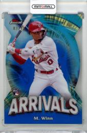 2024 TOPPS Finest Masyn Winn Arrivals Blue Refractors #A13【83/99】 St.Louis Cardinals