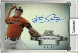 2012 Bowman Sterling Kevin Gausman Prospect Autographs Refractors #KG【115/199】 Baltimore Orioles