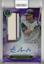 2019 Topps Triple Threads Luis Gonzalez Autograph Jumbo Relics Amethyst #AUJRLG【39/75】 Arizona Diamondbacks