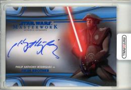 2021 Topps Star Wars MASTERWORK  Philip Anthony Rodriguez as Fifth Brother Autographs Blue 50/99