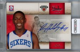 2009-10 Panini Studio  Jrue Holiday Signatures Auto RC #142 133/199