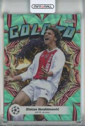 2023-24 Topps Chrome UEFA Club Competitions Zlatan Ibrahimovic Golazo Aqua Wave Refractors #GL15【32/199】 Ajax