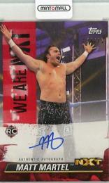 2021 Topps WWE NXT  Matt Martel WE ARE NXT Autographs Red 20/25