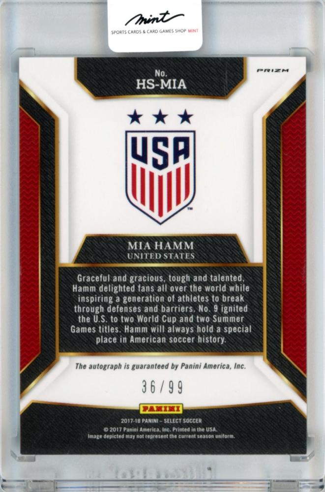 MIA HAMM サイン入りトレーディングカード