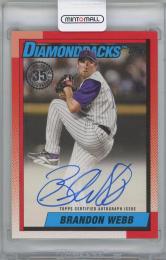 2025 TOPPS Update '90 Topps Autographs / BRANDON WEBB(Arizona Diamondbacks)