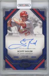 2025 TOPPS Tier One Tier One Autographs Blue Foil / SCOTT ROLEN(St. Louis Cardinals) 【32/49】