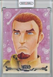 2025 Topps Star Wars Smuggler's Outpost Kanan Jarrus Stellar Signatures Art Reproduction #SAS48