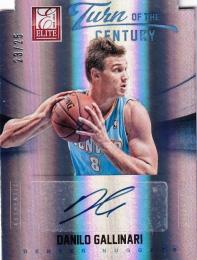 2012-13 Elite Denver Nuggets Danilo Gallinari Turn of the Century Autographs #53