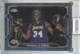 2025-26 Topps Chrome Update Shaquille O'Neal Moment In Time #MT22 Los Angeles Lakers