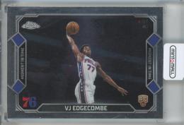 2025-26 Topps Chrome Update VJ Edgecombe Moment In Time #MT18 Philadelphia 76ers